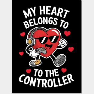 My Heart Belongs to the Controller - Gaming Love Posters and Art